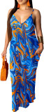 Summer Women's Loose Sleeveless V-Neck Strap Dress
