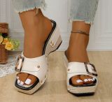 Plus Size Women's Platform Studded Sandals