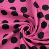 Summer Women's Polka Dot Strapless Bodycon Mini Dress