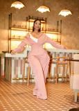 Women Casual Long Sleeve Zipper Top and Wide-Leg Pants Two-Piece Set