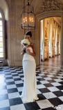 Women French Strapless Bridal Engagement Maxi Dress