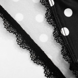 Women Spring Summer Printed Lace Trimmed Shorts