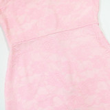 Women Ruffled Split Sexy Spaghetti Strap Maxi Dress