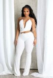 Women Summer Halter Neck Cut-Out Camisole Jumpsuit