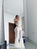 Women Spring Lace Bell Bottom Pants