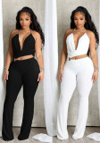 Women Summer Halter Neck Cut-Out Camisole Jumpsuit