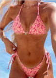 Women Belted Shell Accessory Two-Piece Swimwear