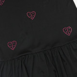 Women Round Neck Beaded Short Sleeve Dress