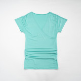 Women Spring Summer Sexy V-Neck Bodycon Dress