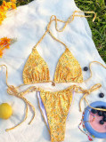 Women Belted Shell Accessory Two-Piece Swimwear