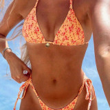 Women Belted Shell Accessory Two-Piece Swimwear