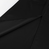 Women Summer Elegant Black Sexy Backless Lace Patchwork Halter Neck Sleeveless Dress