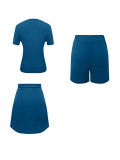 Women Casual Slim Fit Fashion Three Piece Shorts Set Outfit