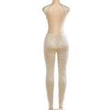 Fall Winter Women Sexy Strapless Sleeveless Tight Fit Backless Top