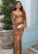 Women Sexy Bikini Backless Holidays Printed Dress