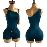 Women Sexy One Shoulder Slim Waist Party Jumpsuit