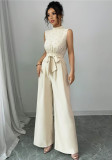 Women Summer Top and Wide Leg Pants Two Piece Set
