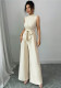 Women Summer Top and Wide Leg Pants Two Piece Set