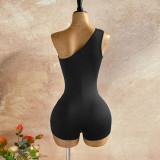 Women Sexy One Shoulder Slim Waist Party Jumpsuit