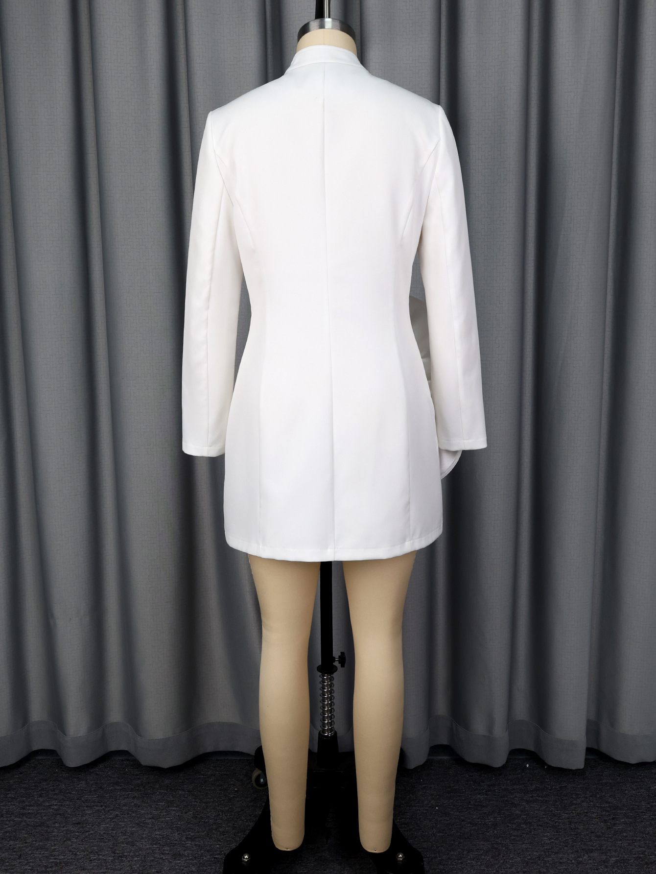 V-Neck Long Sleeve Blazer Dress for Evening Events