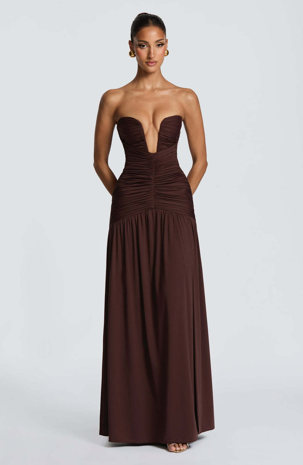 Strapless Split Ruffled Skirt for Spring & Summer