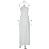 Women Spring Summer Sexy Cut-Out Lace-Up Dress