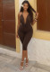 Women Ruffled Top and Capri Pants Two Piece Set