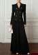 Women Blazer and Pleated Long Skirt Two Piece Set