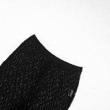 Women Sexy See-Through Lace Footed Pants