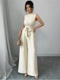Women Summer Top and Wide Leg Pants Two Piece Set