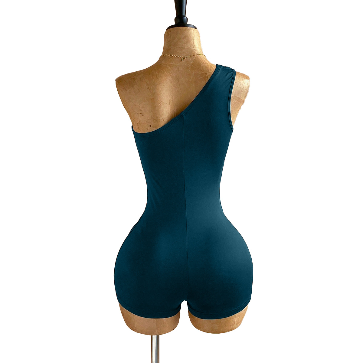 One-Shoulder Slim Waist Jumpsuit for Party Wear