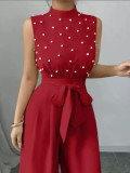Women Summer Top and Wide Leg Pants Two Piece Set