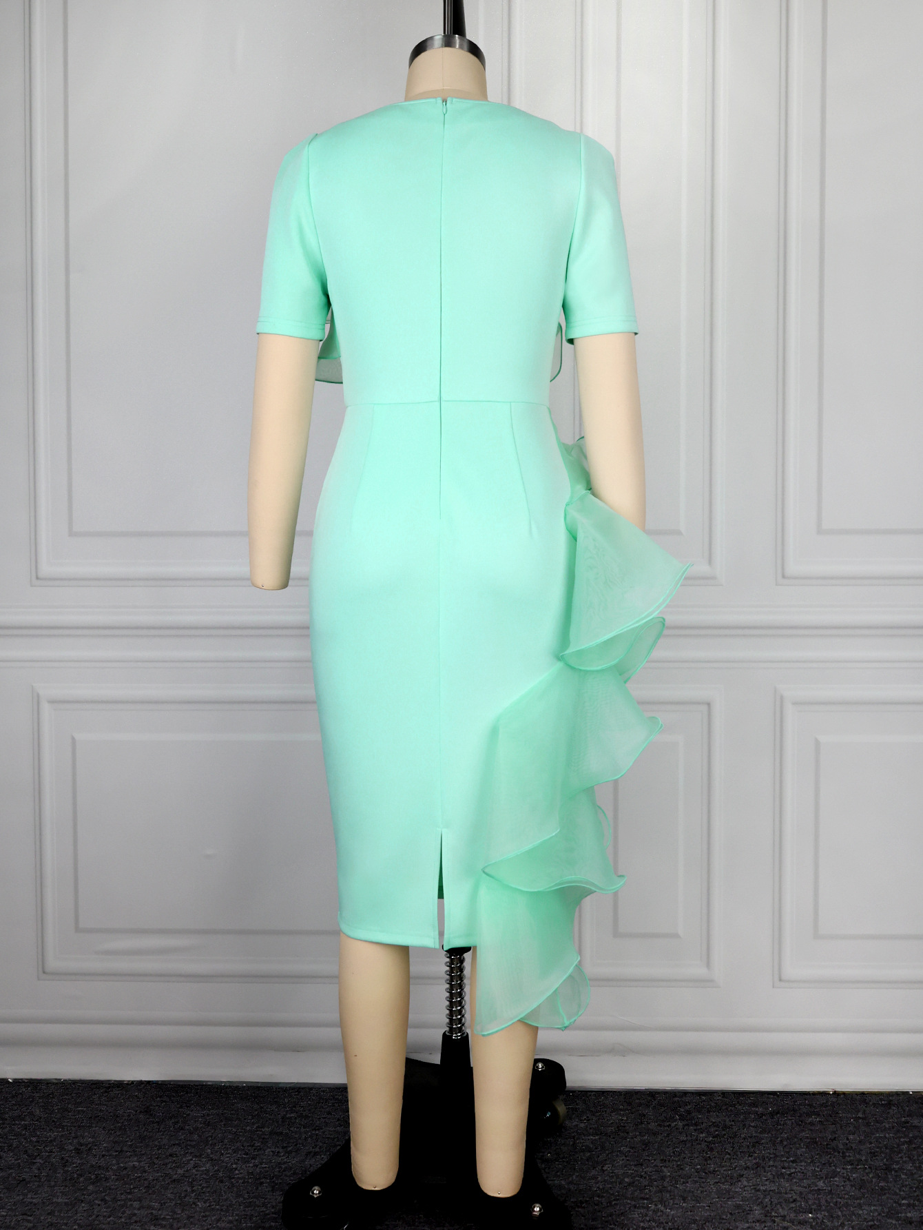 Ruffled Bodycon Dress for Elegant Formal Events