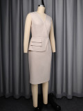 Women V Neck Holidays Bodycon Dress