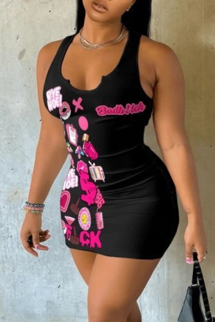 Printed Dress for Summer Casual Wear