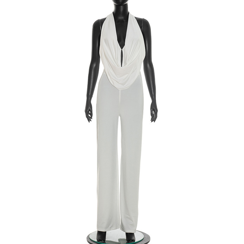 Hooded Backless Jumpsuit for Casual & Club Wear