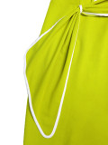 Women Formal Party Long Sleeve Ruffled Dress