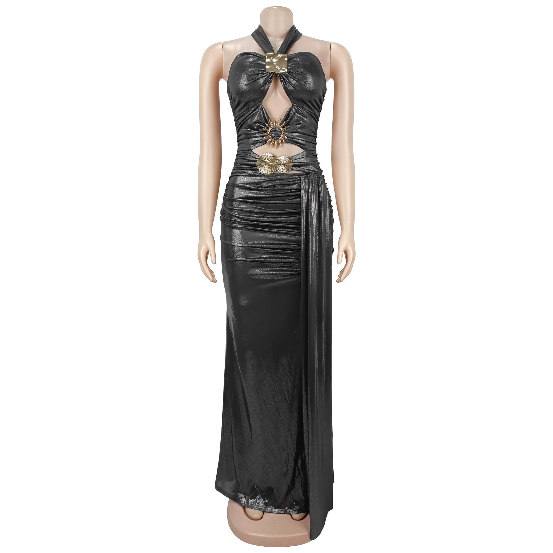Tie Backless Bodycon Dress for Evening Parties