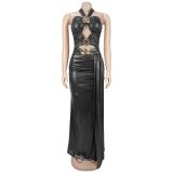 Women Sexy Tie Backless Bodycon Dress