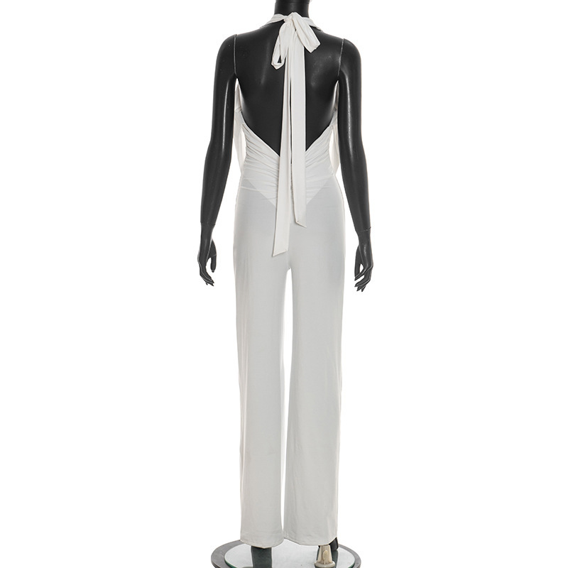 Hooded Backless Jumpsuit for Casual & Club Wear
