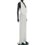 Women Sexy Hooded Backless Jumpsuit