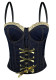 Women's Low Back Fitted Underwire Tank Top Outdoor Wear Sexy Lace Bra