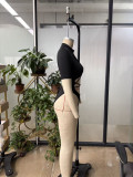 Sexy Hollow Out Lace-Up Short Bodysuit Slim Fit Basic Summer Top