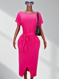 Women's Summer Casual Slim-Fit Side Slit Dress