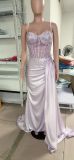 Women High-Waist Split Strap Boned Slim-Fit Evening Gown（Processing time need 3-6 days）