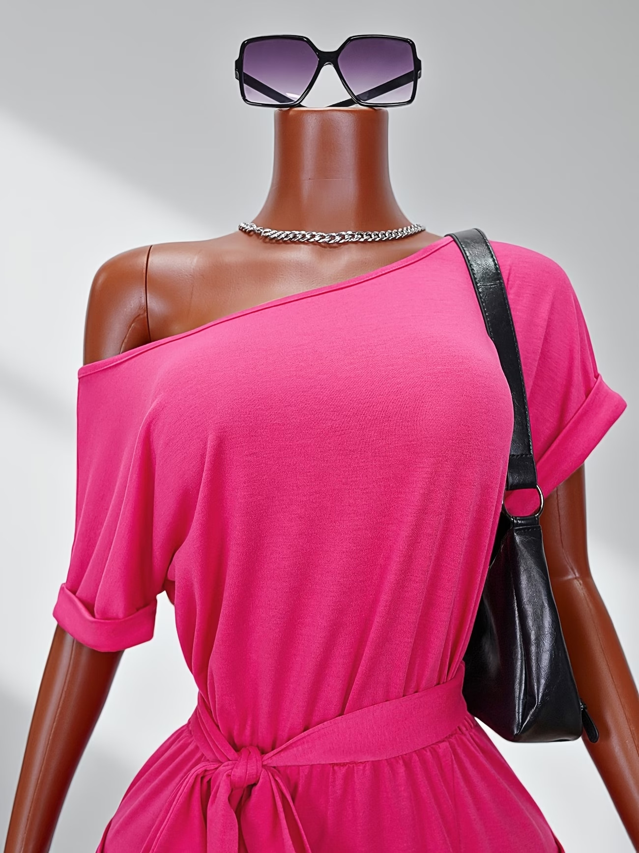 Slim-Fit Side Slit Dress for Summer Casual Wear