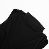 Women's High Neck Sleeveless Hollow Out Chain Mini Dress