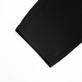 Women's Summer Solid Color Slash Shoulder Strapless Open Waist Tight-Fitting Jumpsuit