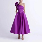 Purple Evening Gown Chic PrincessDress for Adult（Processing time need 3-6 days）
