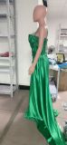 Women High-Waist Split Strap Boned Slim-Fit Evening Gown（Processing time need 3-6 days）